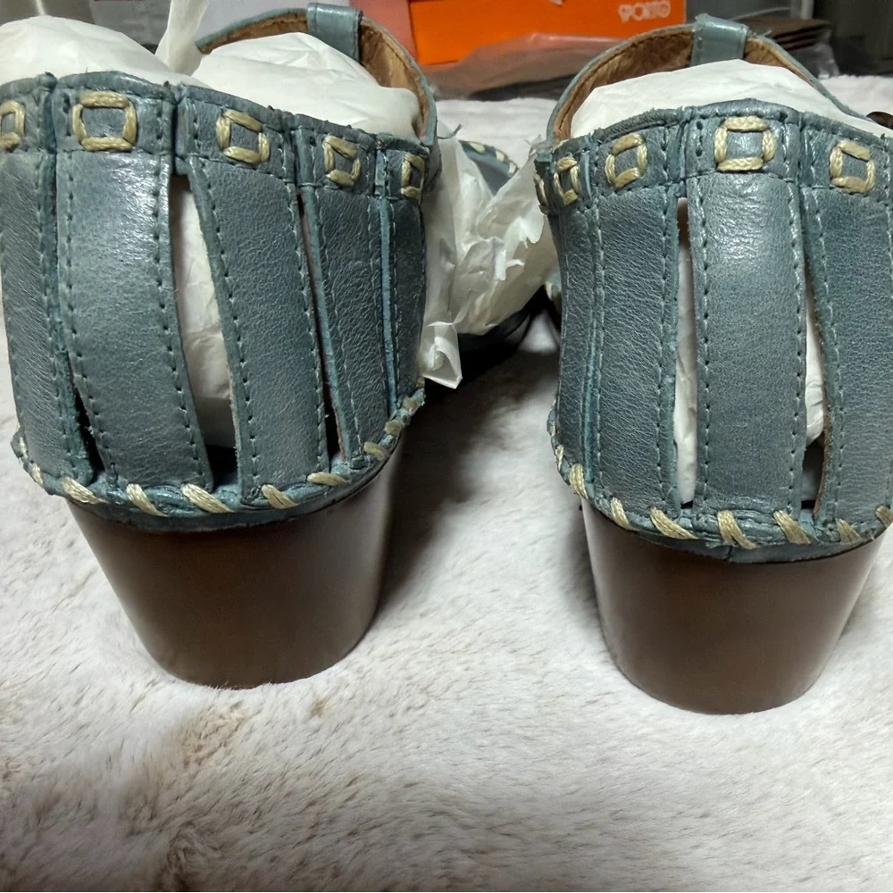 Women's ARIAT Women's Shalimar Sandal,Sky,11 - Picture 13 of 16